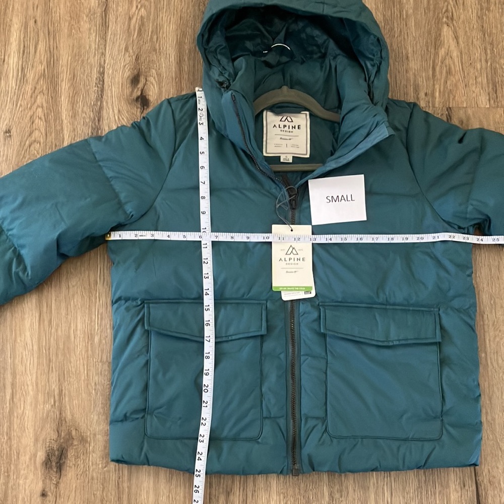 ALPINE DESIGN. Women's Teal Dream Puff Shortie Jacket. Various Sizes. - Picture 9 of 11